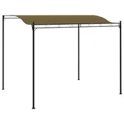 Vidaxl Nadstrešek za senco 3x2,4 m taupe 180 g/m2
