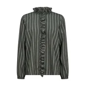 MOS MOSH Bluza Billy temno zelena/bela