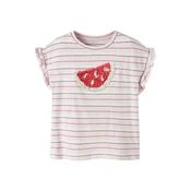 NAME IT Majica NMFJOTRUM rosé/pastelno roza/rdeča/bela