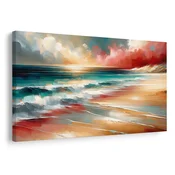 Slika turkizno morje z valovi - 90x60