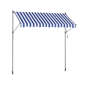 SONGMICS Nastavljiva višina tende 300x120 cm modra, (5000248787)