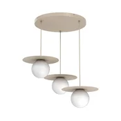 Luster na sajli FLAT 3xE27/15W/230V bež