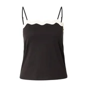 ABOUT YOU Top Roxane črna/bela