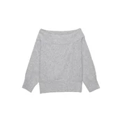 Pull&Bear Pulover pegasto siva