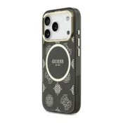 Maska Guess IML Peony Dot MagSafe za iPhone 17 Pro siva