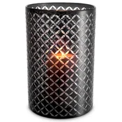 Casa Padrino luxury glass candle holder black A 21 x H. 31 cm - Hotel accessories - Restaurant accessories - Gastronomy accessories - Luxury quality