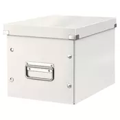 Bela kartonasta škatla za shranjevanje s pokrovom 26x26x24 cm Click&Store – Leitz