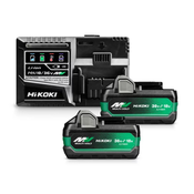 Hikoki UC18YSL3-WEZ Set 2 x 36V-2,5Ah / 18V-5,0Ah BSL36A18 Multi Volt baterija + UC18YSL3 punjac