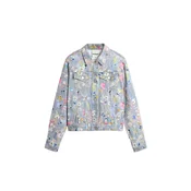 Desigual Prehodna jakna modra / siva / roza
