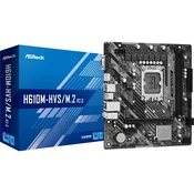 ASRock 90-MXBJJ0-A0UAYZ Matična plošča H610M-HVS z LGA 1700 podnožjem in podporo za DDR4