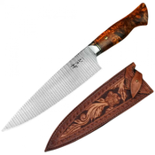 Damaskus kuhinjski nož MASTERPIECE Mikio - Rjava / Tip2 KP35272