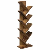 vidaXL Polica za knjige Tree 6-nivojska 30 x 18 x 100 cm Star les