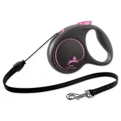 Flexi Black Design M uže 5 m roza