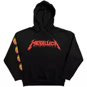 Metallica Flower Skull (Back Print) Black XL Kapuco