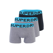Superdry & Co Bokserice  akvamarin / siva melange / crna