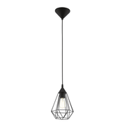 EGLO viseča stropna svetilka Tarbes D17,5 cm črne barve 94187