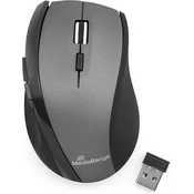 Miška brezžična mediarange 5x gumb wireless črno/siva mros203