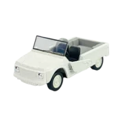 shumee WELLY STARODOBNI AVTOMOBIL 1968 CITROEN MEHARI BREZ STREHE BELA 1:34 43792