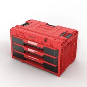 Predalni modul QBRICK SYSTEM ONE Drawer 3 Toolbox 2.0 Red Ultra HD 65569
