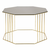 Kavna mizica v zlati barvi o 45 cm Octagon - Mauro Ferretti
