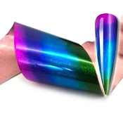 FOLIJA ZA PRENOS NOHTOV 10cmx4cm MAVRIČNA HOLO