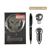 Pisalni komplet Marvel The Punisher s prestižnim kemičnim svinčnikom, priponko in kazalom (2700002588)