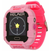 HELMER LK 708 otroška ura z GPS lokatorjem/ zaslonom na dotik/ IP67/ micro SIM/ združljiva z Androidom in iOS/ roza