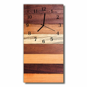 tulup.si Steklena navpična ura Art wood rjava 30x60 cm