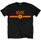 AC/DC Majica Logo & Stripe Unisex Black XL
