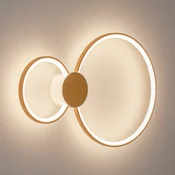 BEGA LED stenska svetilka 51298.4 , žametna medenina, kovina, DALI - Dnevna soba/jedilnica - medenina, bela