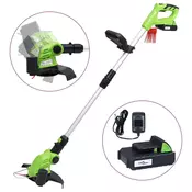 Vidaxl vidaXL Akumulatorska kosa za grmičevje, 20 V, 1500 mAh, litij-ionska baterija