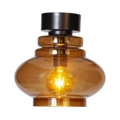 ByRydens 4202200-5512-Plafonsko svetlo DOLORES 1xE27/5W/230V precnik 30 cm braon/zadimljeno staklo