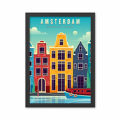 WALLXPERT Dekorativna slika Amsterdam (40 x 55)
