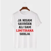 MAFIMI Muška majica Ja nisam savršen ali sam limitirana serija, Bela