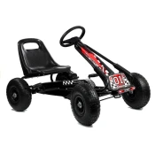Črni gokart A-15 z napihljivimi kolesi