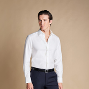 Charles Tyrwhitt Non-Iron Twill Shirt — White - Slim fit | 42 | 86 (Standardno) Košulja od keper tkanja koja se ne pegla Formalne