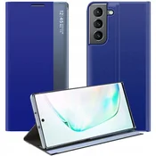 HURTEL Nov preklopni ovitek Sleep Case s funkcijo stojala za Samsung Galaxy S22+ (S22 Plus) modre barve