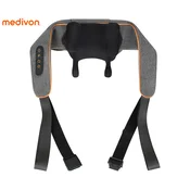 MEDIVON COLLAR SIMPLE 2 masažna naprava za telo, profesionalna, 3D SHIATSU masaža, 3 načini, sproščanje/raztezanje/regeneracija, polnilna baterija, funkcija gretja, časovnik, gumbi, ročaji, USB-C - MEDIVON - Bonajo
