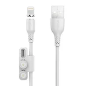 Foneng Foneng 3-U-1 Magnetski Kabel Za Usb-C Lightning Micro Usb 2.4A 1M