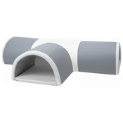 slomart Penasti 4-delni T-Tunel (barva: siva, bela/bela)