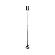Open Design OR80261 - LED luster na sajli CAPPI LED/5W/230V crni hrom