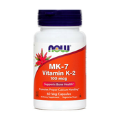 MK-7 Vitamin K-2 100 mcg - NOW Foods 60 kaps.