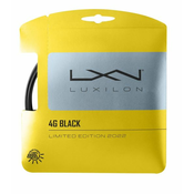 Teniska žica Luxilon 4G Black 125 (12,2 m) - black