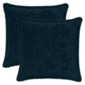 vidaXL Prevleka za blazino 2 kos HOUTEN Temno modra 35 x 35 cm