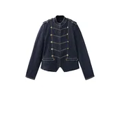 MANGO Prehodna jakna CANDELA moder denim