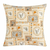 Blazina EMA - Velikonočni - 45x45 cm - kurja bež, siva, oranžna