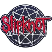 Slipknot Red Logo Over Nonogram Iron-On Patch