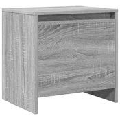 Vidaxl Nočna omarica siva sonoma 45x34x44,5 cm iverna plošča