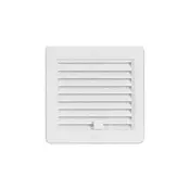 HACO Prezračevalna rešetka Ventilation grille with louver VM, 150 x 150 mm UB, white 0213