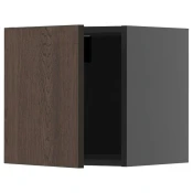 METOD Zidni element, Crnosiva/Sinarp smeda, 40x40 cm